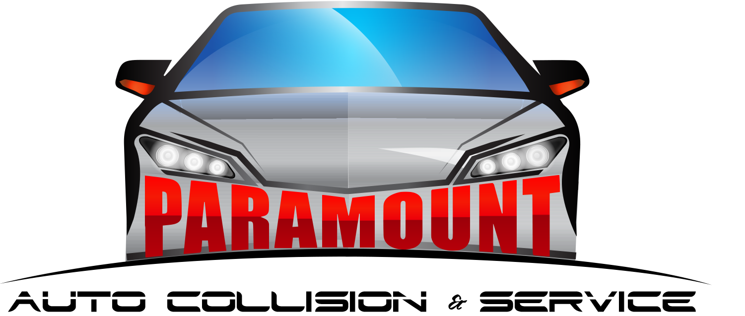Paramount Auto Collision & Service Stencil Logo
